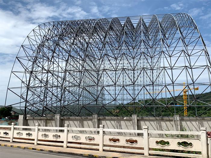 浦东山寨矿储煤棚网架