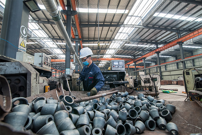 浦东网架配件-锥头加工车间